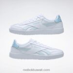 أبيض / أزرق زجاجي / أزرق رقمي ناقلات سحق أحذية نسائية Reebok 0NZ0F210 - Image 9