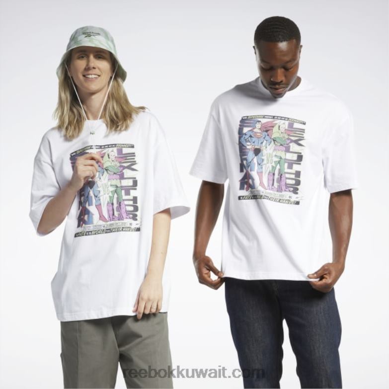 أبيض تي شيرت DC x Superman vs.Lex luthor Reebok 0NZ0F374 - Image 1