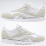 أبيض / رمادي فاتح أحذية الرجال النايلون الكلاسيكية Reebok 0NZ0F1141 - Image 3