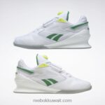 أبيض ftwr / أخضر جلن / أصفر حامض شمسي أحذية رفع الأثقال ليجاسي ليفتر 3 للرجال Reebok 0NZ0F1085 - Image 9