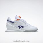 أبيض ftwr / أرجواني غامق / برتقالي محطم s23-r تراث رافع 3 أحذية رفع الأثقال النسائية Reebok 0NZ0F132