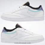 أبيض ftwr / أرجواني مقدم / أسود أساسي حذاء nao serati club c Reebok 0NZ0F967 - Image 10