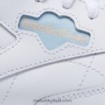 أبيض ftwr / أزرق لؤلؤي / برتقالي هالة أحذية نسائية جلدية كلاسيكية Reebok 0NZ0F424 - Image 7