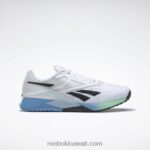 أبيض ftwr / أساسي أزرق / تلميح النعناع حذاء تدريب نانو x2 للرجال Reebok 0NZ0F1060
