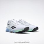 أبيض ftwr / أساسي أزرق / تلميح النعناع حذاء تدريب نانو x2 للرجال Reebok 0NZ0F1060 - Image 3