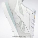 أبيض ftwr / رمادي ساحلي / رمادي بارد أحذية نسائية جلدية كلاسيكية Reebok 0NZ0F968 - Image 11