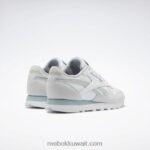 أبيض ftwr / رمادي ساحلي / رمادي بارد أحذية نسائية جلدية كلاسيكية Reebok 0NZ0F968 - Image 6
