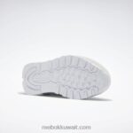 أبيض ftwr / رمادي ساحلي / رمادي بارد أحذية نسائية جلدية كلاسيكية Reebok 0NZ0F968 - Image 7