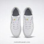 أبيض ftwr / رمادي ساحلي / رمادي بارد أحذية نسائية جلدية كلاسيكية Reebok 0NZ0F968 - Image 8