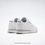 أبيض ftwr / رمادي نقي 3 / رمادي نقي 7 أحذية جلدية كلاسيكية Reebok 0NZ0F83 - Image 4