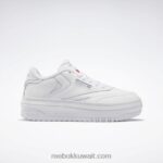 أبيض ftwr / رمادي نقي 3 نادي ج أحذية نسائية إضافية Reebok 0NZ0F4
