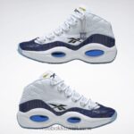 أبيض ftwr / كلاسيكي كوبالت / قلب أسود بانيني السؤال منتصف أحذية كرة السلة Reebok 0NZ0F48 - Image 3