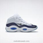 أبيض ftwr / كلاسيكي كوبالت / قلب أسود بانيني السؤال منتصف أحذية كرة السلة Reebok 0NZ0F48 - Image 4
