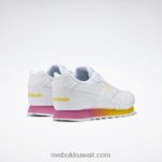 أبيض ftwr / وردي حقيقي / أصفر دائمًا كلاسيك هارمان رن أحذية نسائية Reebok 0NZ0F826 - Image 4