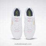 أبيض ftwr / وردي حقيقي / أصفر دائمًا كلاسيك هارمان رن أحذية نسائية Reebok 0NZ0F826 - Image 6