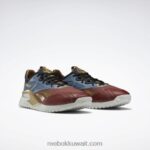 أحمر تيرا / أزرق شجاع / ذهبي غير لامع حذاء رياضي DC Nano X2 للرجال Reebok 0NZ0F98 - Image 5