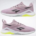 أرجواني مملوء / قلب أسود / رمادي ساحلي حذاء تدريب nanoflex tr 2.0 للنساء Reebok 0NZ0F196 - Image 9