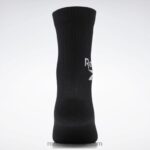 أسود 3 أزواج من الجوارب الطاقم الكلاسيكية المطوية Reebok 0NZ0F1016 - Image 2