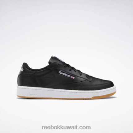 أسود / أبيض / صمغ نادي سي 85 حذاء رجالي Reebok 0NZ0F1152
