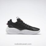 أسود أساسي / أبيض فاتح / برتقالي حل أحذية كرة السلة منتصف Reebok 0NZ0F227 - Image 2