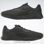 أسود أساسي / رمادي نقي 7 / ذهبي غير لامع حذاء تدريب نانو x2 للرجال Reebok 0NZ0F1338 - Image 3