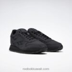أسود أساسي / رمادي نقي 8 حذاء مهاريشي الجلدي الكلاسيكي ريب ستوب Reebok 0NZ0F356 - Image 3