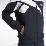 أسود الليل كلاسيكيات ناقلات سترة المسار Reebok 0NZ0F260 - Image 6