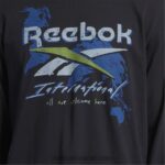 أسود سلسلة الجرافيك تي شيرت طويل الأكمام قبل الموسم Reebok 0NZ0F441 - Image 4