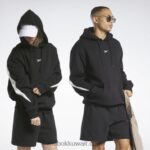 أسود / طباشير هوديي فخور العلامة التجارية الكلاسيكية Reebok 0NZ0F293