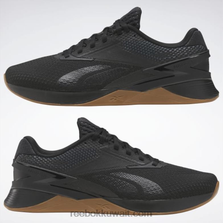 أسود كور / رمادي نقي 7 / ريبوك لي 3 أحذية nano x3 Reebok 0NZ0F24 - Image 10