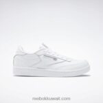 أطفال أبيض / رمادي شفاف أحذية نادي ج - مدرسة ابتدائية Reebok 0NZ0F1394