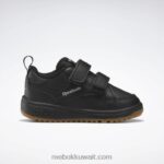 أطفال أسود أساسي / رمادي نقي 3 حذاء ويبك المشبك منخفض - طفل صغير Reebok 0NZ0F1431