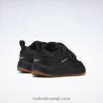 أطفال أسود أساسي / رمادي نقي 3 حذاء ويبك المشبك منخفض - طفل صغير Reebok 0NZ0F1431 - Image 4