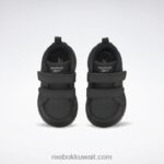 أطفال أسود أساسي / رمادي نقي 3 حذاء ويبك المشبك منخفض - طفل صغير Reebok 0NZ0F1431 - Image 6
