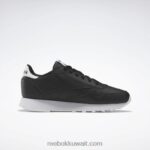 أطفال الأساسية أسود / أبيض ftwr حذاء جلدي كلاسيكي - مدرسة ابتدائية Reebok 0NZ0F1410 - Image 2