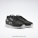 أطفال الأساسية أسود / أبيض ftwr حذاء جلدي كلاسيكي - مدرسة ابتدائية Reebok 0NZ0F1410 - Image 3
