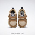 أطفال البرية البني / الصحراء / ناقلات البحرية حذاء ويبك المشبك منخفض - طفل صغير Reebok 0NZ0F1438 - Image 6