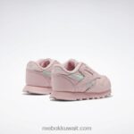 أطفال توهج وردي أحذية جلدية كلاسيكية - طفل صغير Reebok 0NZ0F1453 - Image 4