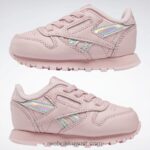 أطفال توهج وردي أحذية جلدية كلاسيكية - طفل صغير Reebok 0NZ0F1453 - Image 9