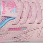 أطفال توهج وردي / وردي ذري حذاء ستيب اند فلاش جلدي كلاسيكي - طفل صغير Reebok 0NZ0F1397 - Image 8