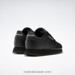 أطفال جوهر أسود حذاء جلدي كلاسيكي - مدرسة ابتدائية Reebok 0NZ0F1421 - Image 4