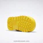 أطفال دائما أصفر / أحمر متسابق مرصد الحيوانات الأحذية الجلدية الكلاسيكية - طفل صغير Reebok 0NZ0F1430 - Image 5
