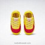 أطفال دائما أصفر / أحمر متسابق مرصد الحيوانات الأحذية الجلدية الكلاسيكية - طفل صغير Reebok 0NZ0F1430 - Image 6