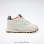 أطفال طباشير / أزرق فولاذي s23-r أحذية جلدية كلاسيكية - طفل صغير Reebok 0NZ0F1387 - Image 2