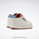 أطفال طباشير / أزرق فولاذي s23-r أحذية جلدية كلاسيكية - طفل صغير Reebok 0NZ0F1387 - Image 4