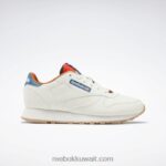 أطفال طباشير / أزرق فولاذي s23-r حذاء جلدي كلاسيكي - مدرسة ابتدائية Reebok 0NZ0F1399