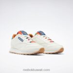 أطفال طباشير / أزرق فولاذي s23-r حذاء جلدي كلاسيكي - مدرسة ابتدائية Reebok 0NZ0F1399 - Image 3