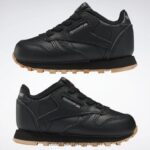 أطفال كور أسود / صمغ مطاطي ريبوك 02 أحذية جلدية كلاسيكية - طفل صغير Reebok 0NZ0F1424 - Image 9