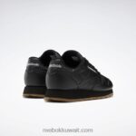 أطفال كور أسود / صمغ مطاطي ريبوك 02 حذاء جلدي كلاسيكي - مدرسة ابتدائية Reebok 0NZ0F1422 - Image 4