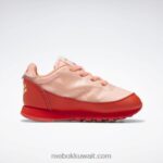 أطفال متسابق أحمر / حامض شمسي أصفر مرصد الحيوانات الأحذية الجلدية الكلاسيكية - طفل صغير Reebok 0NZ0F1401 - Image 2